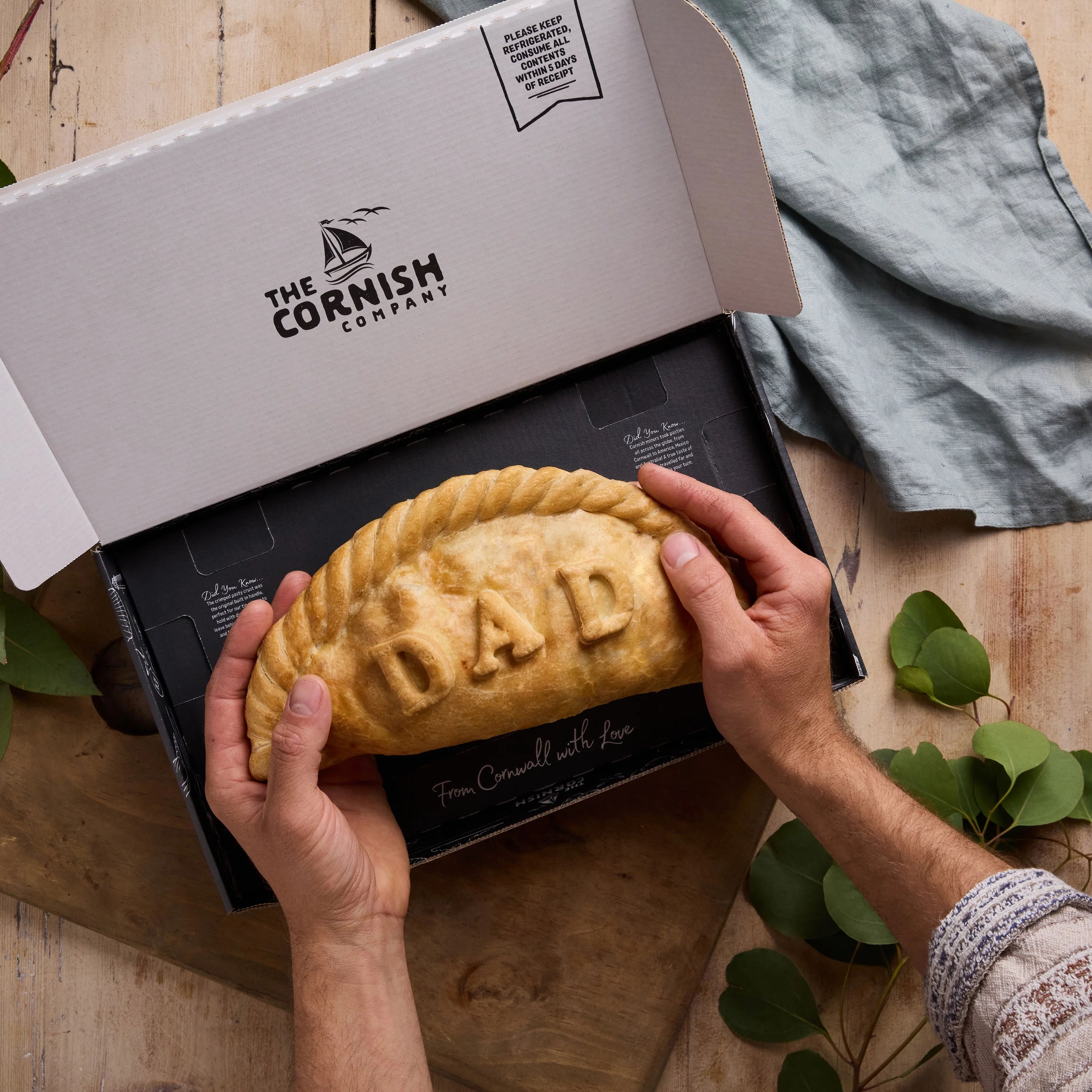 1 x Giant "DAD' Steak Cornish Pasty