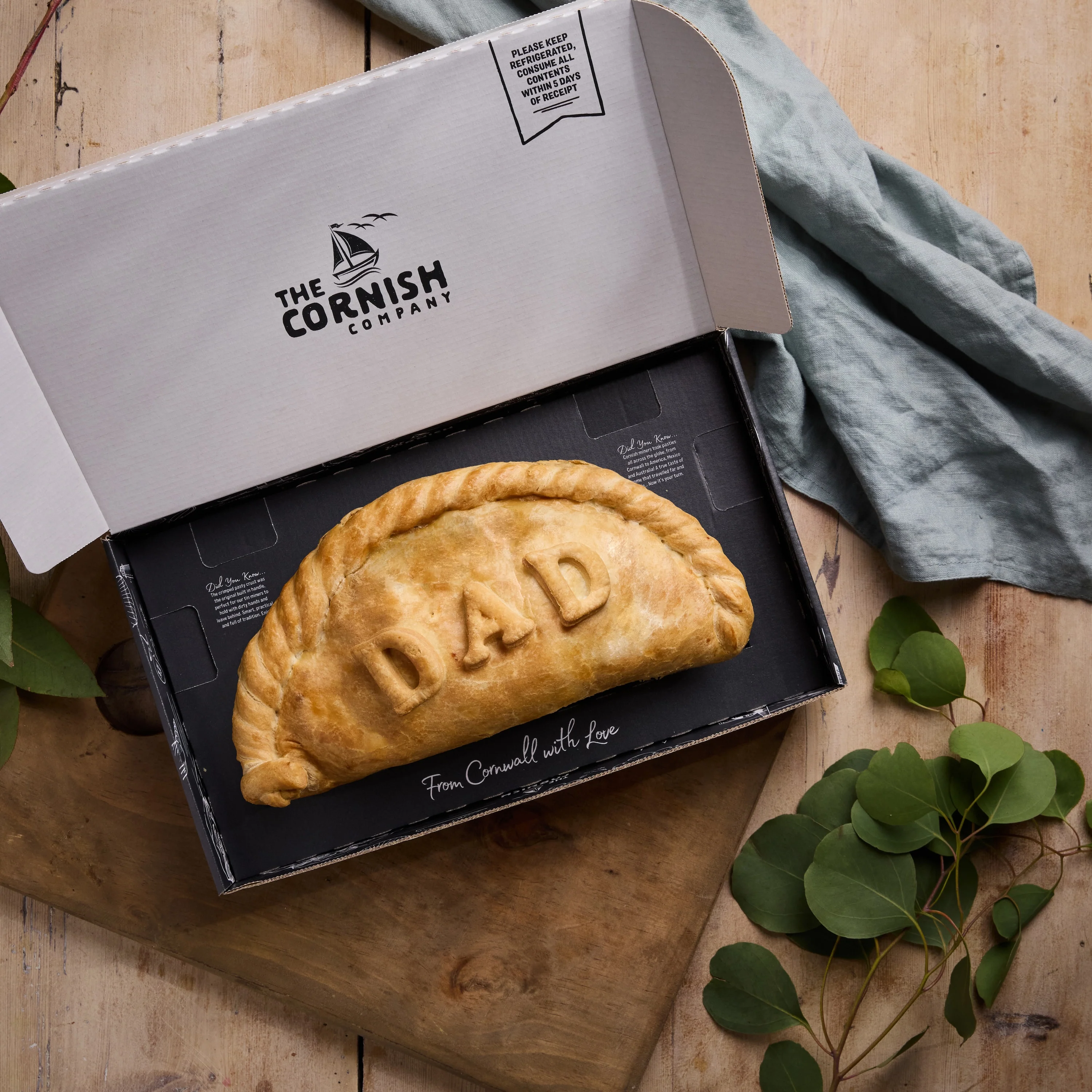 1 x Giant "DAD' Steak Cornish Pasty - Image 2