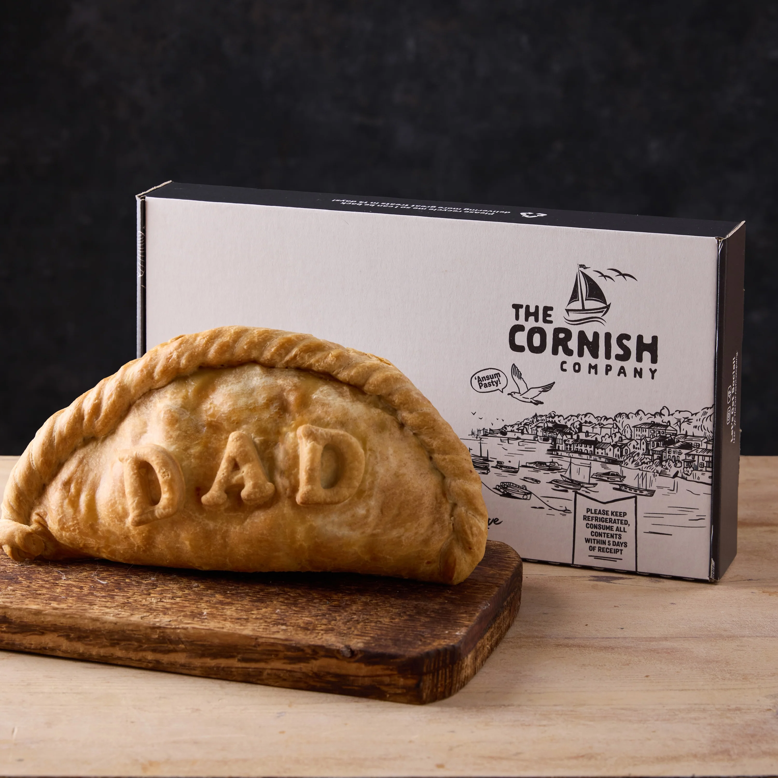 1 x Giant "DAD' Steak Cornish Pasty - Image 3