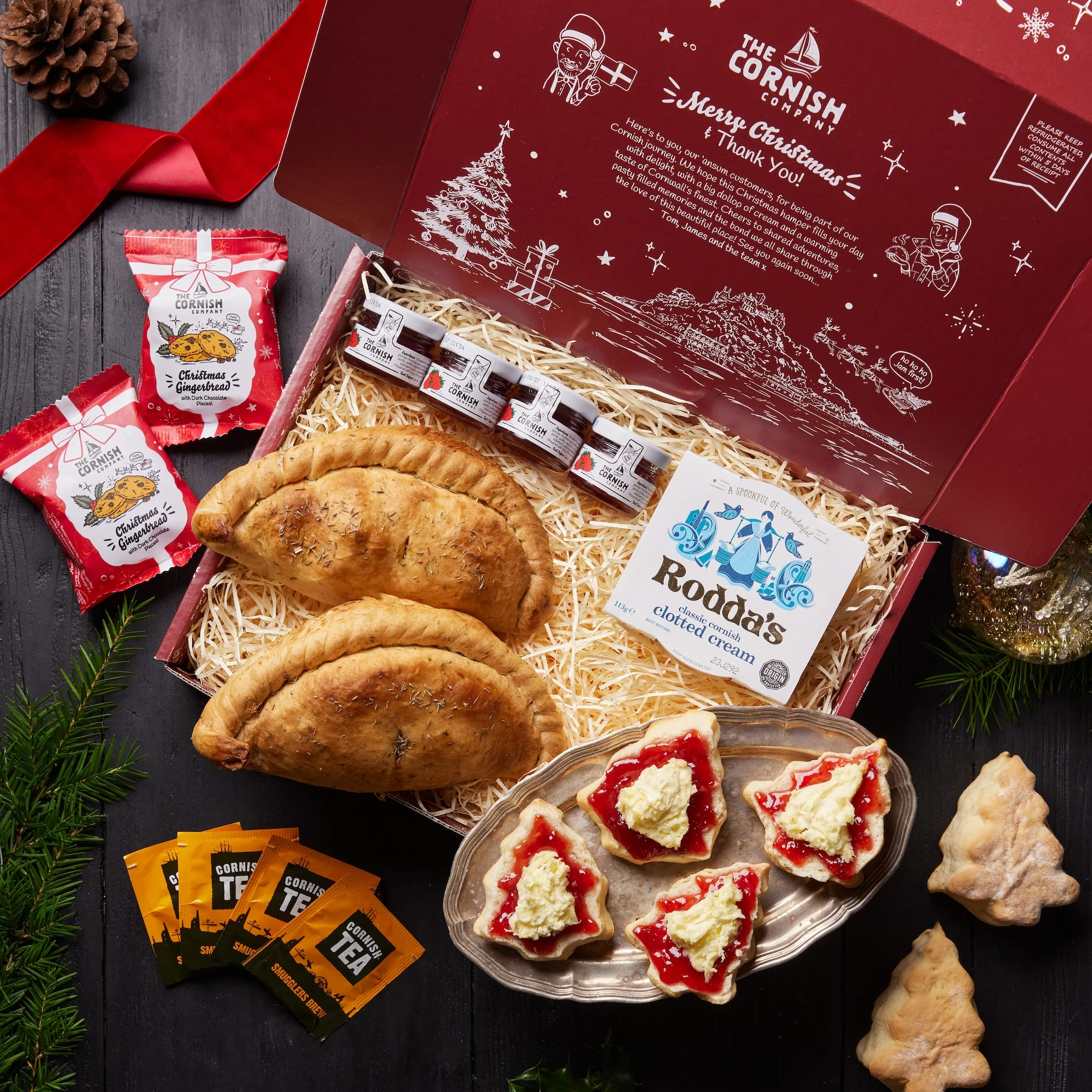 Christmas Pasty & Cream Tea Hamper - Image 4