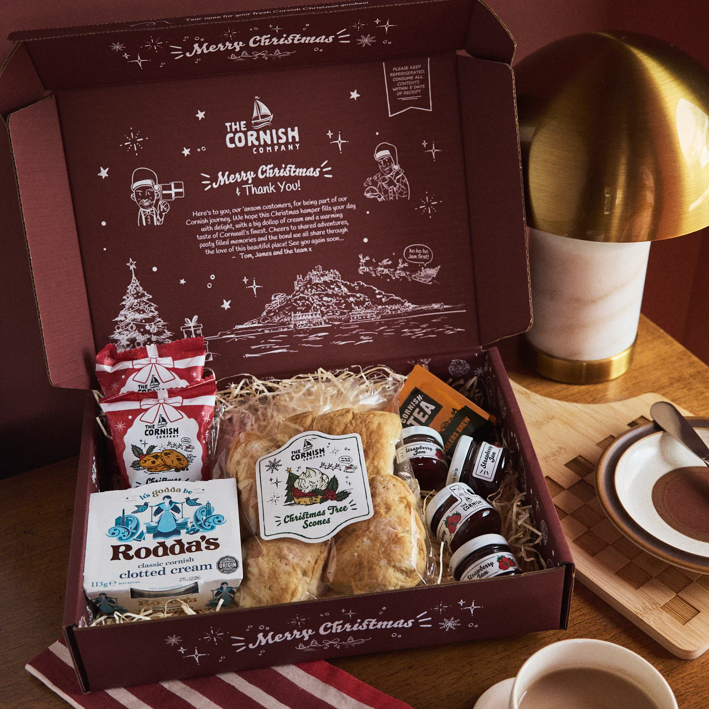 The Xmas Tree Cream Tea Hamper - Image 3