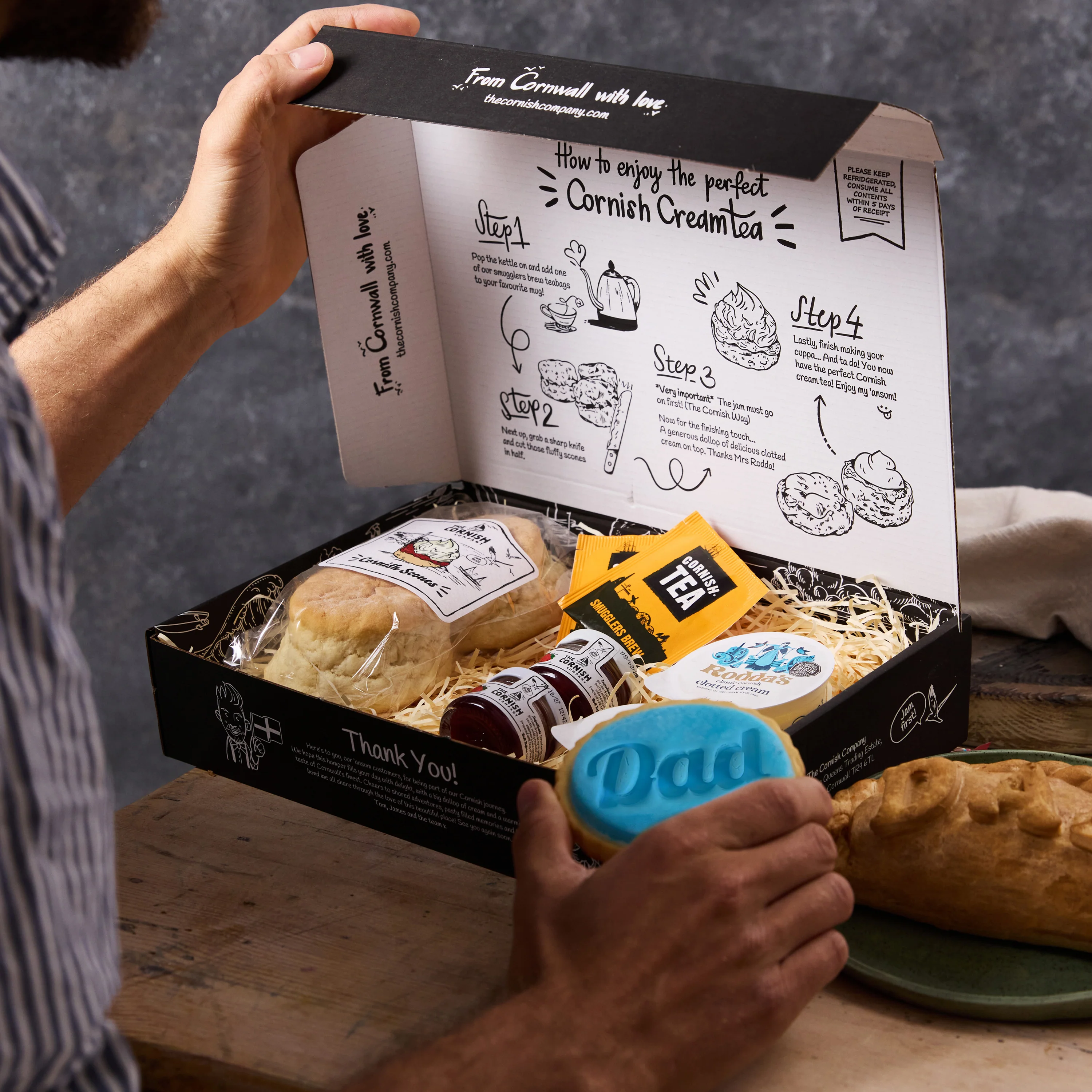 The Dad Pasty & Cream Tea Hamper - Image 4